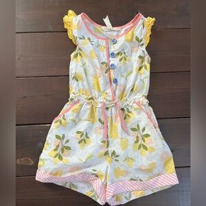 Size 4 Matilda Jane The Adventure Begins Let’s Make Lemonade romper